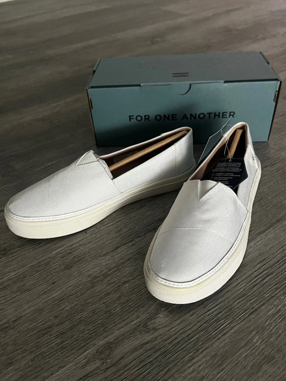 Toms Parker - All White Textured Woven Alpargata